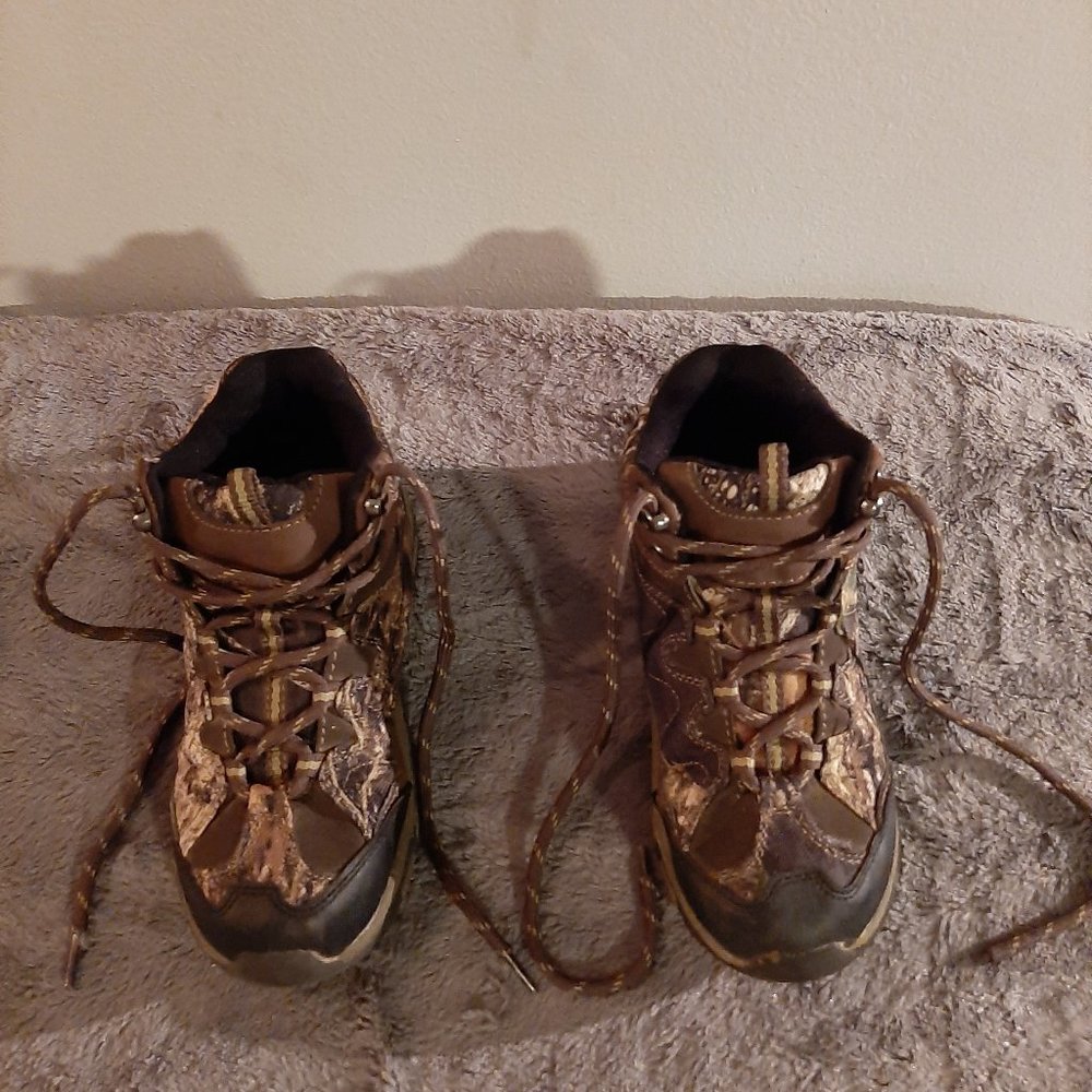 Brahma camouflage boy's youth vance hiking boots, size 3